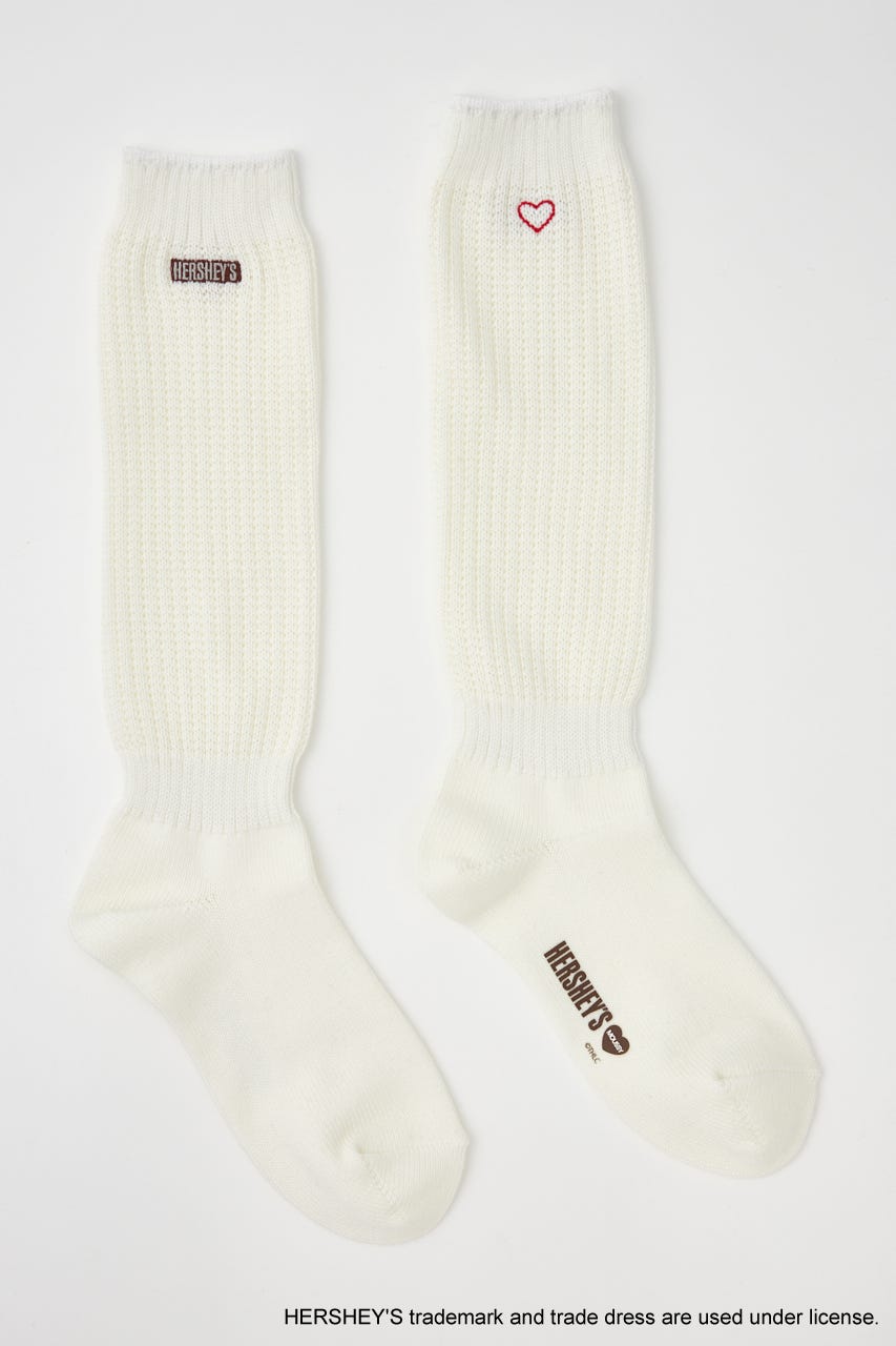 HERSHEY'S SLOUCH ソックス O/WHT FREE