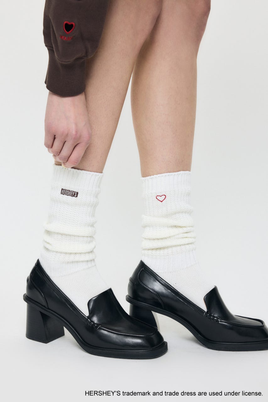 HERSHEY'S SLOUCH ソックス O/WHT FREE