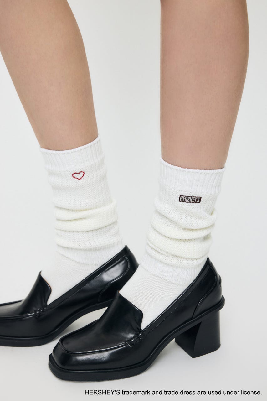 HERSHEY'S SLOUCH ソックス O/WHT FREE