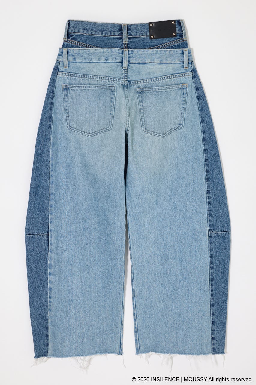 INSILENCE DOUBLE WAIST バギー L/BLU 2