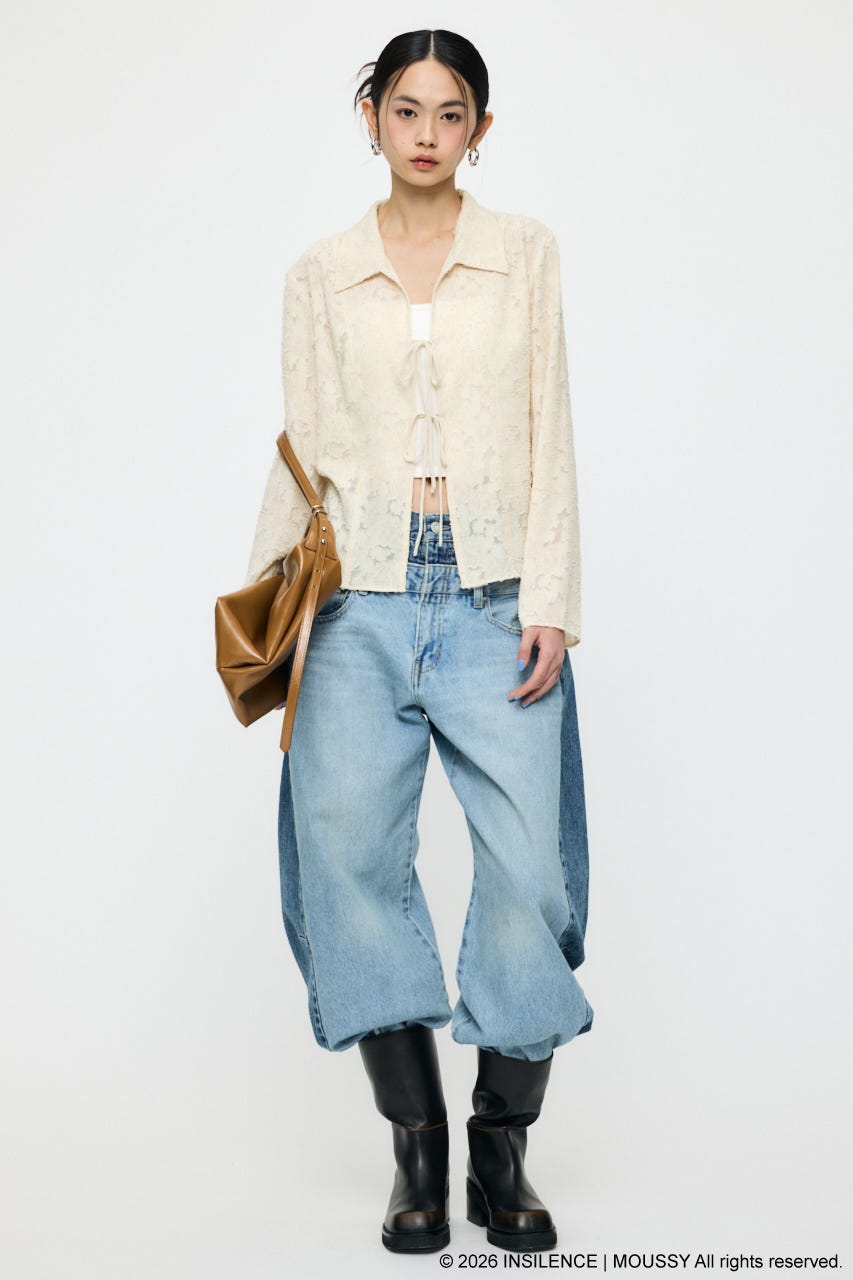 INSILENCE DOUBLE WAIST バギー L/BLU 2