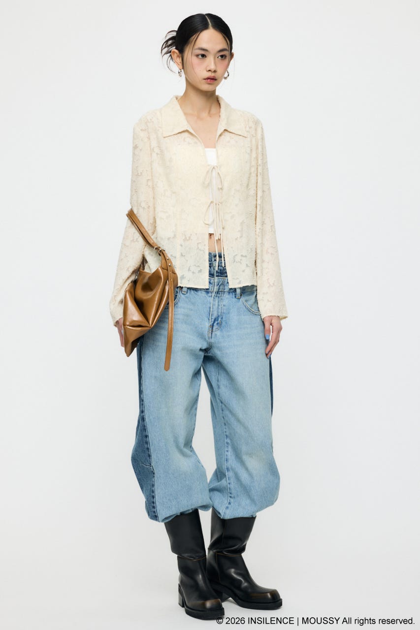 INSILENCE DOUBLE WAIST バギー L/BLU 2