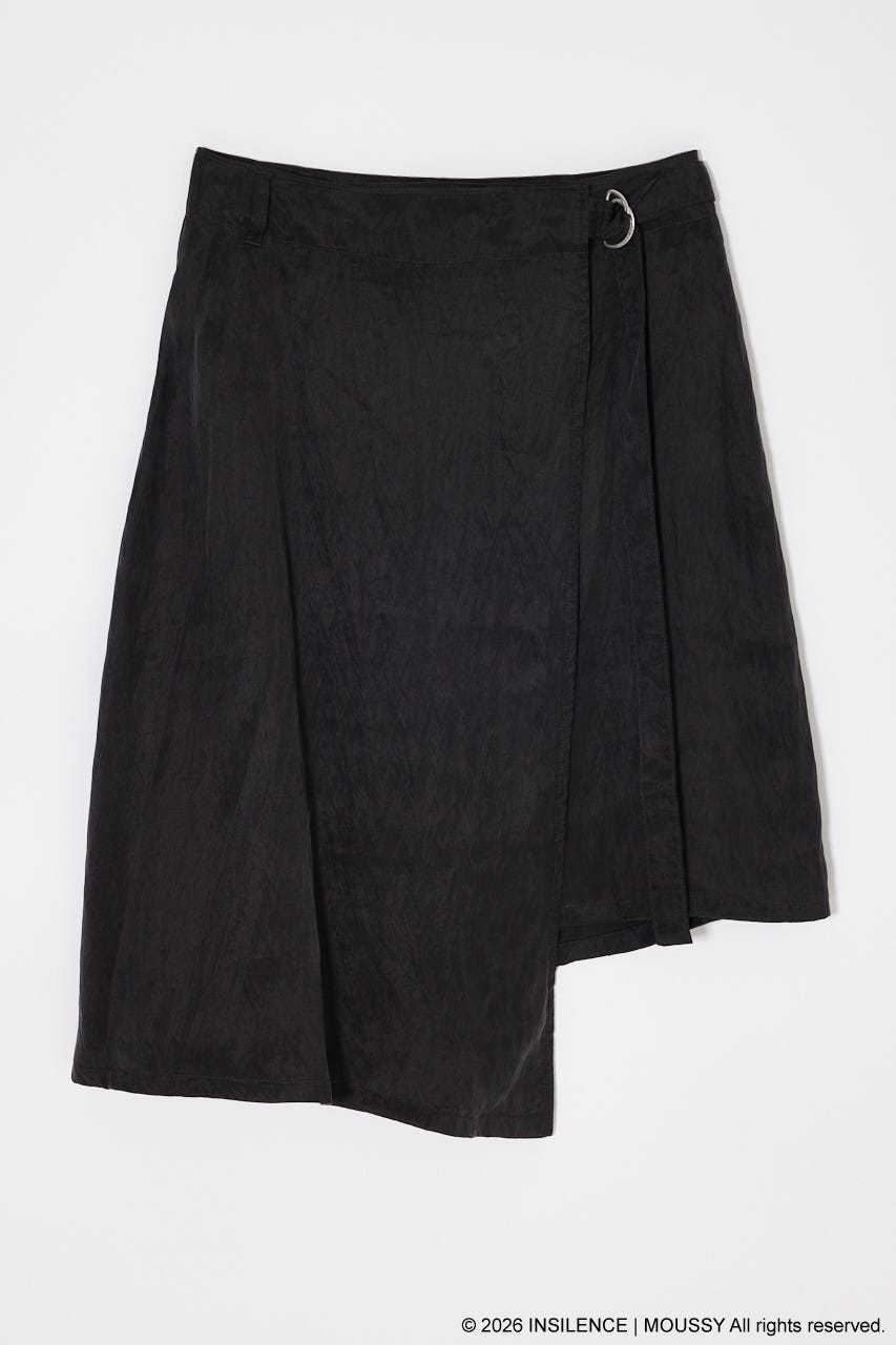 INSILENCE REVER WRAP スカート BLK FREE