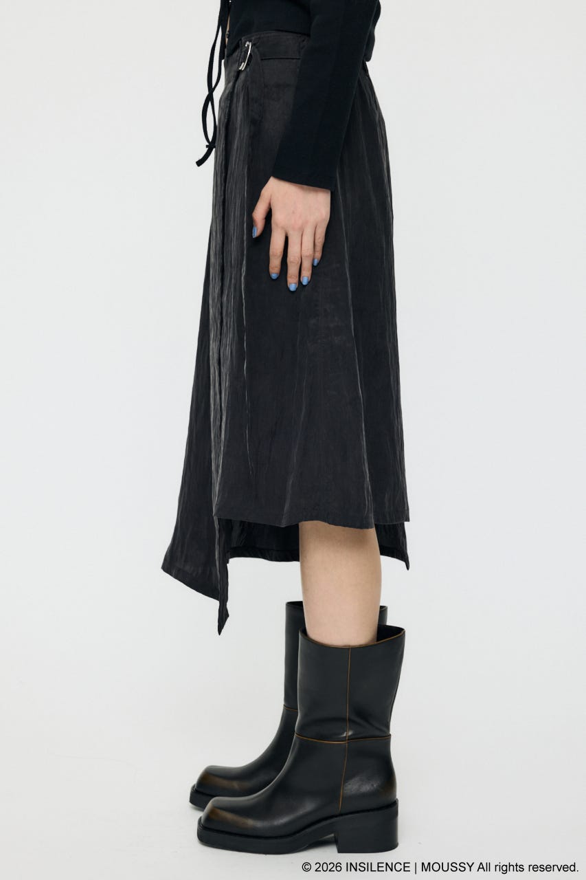 INSILENCE REVER WRAP スカート BLK FREE
