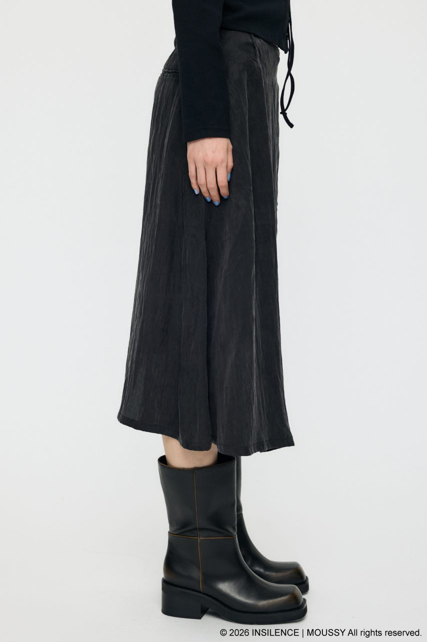 INSILENCE REVER WRAP スカート BLK FREE