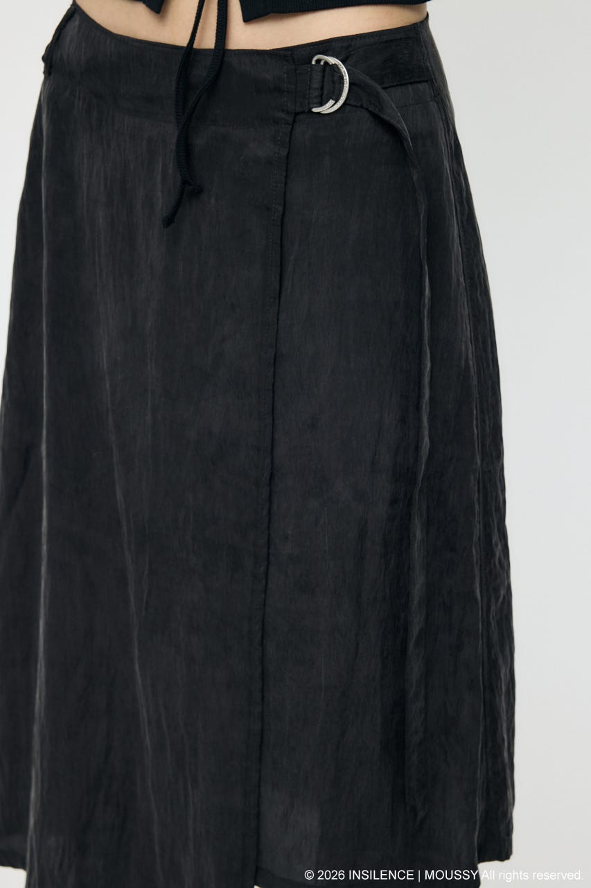 INSILENCE REVER WRAP スカート BLK FREE