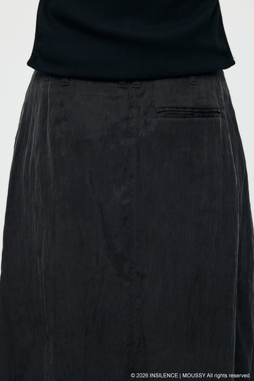 INSILENCE REVER WRAP スカート BLK FREE