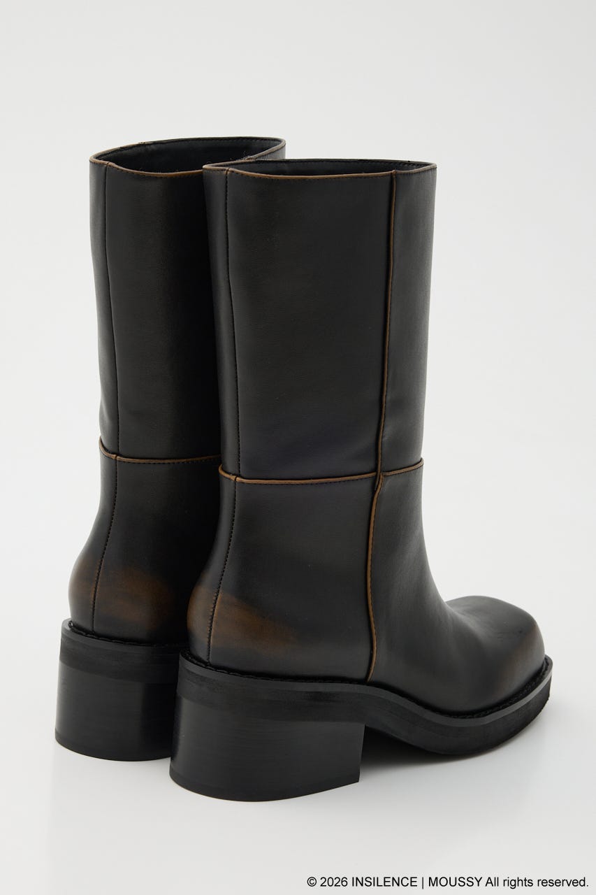 INSILENCE SQUARE TOE ブーツ D/BRN S