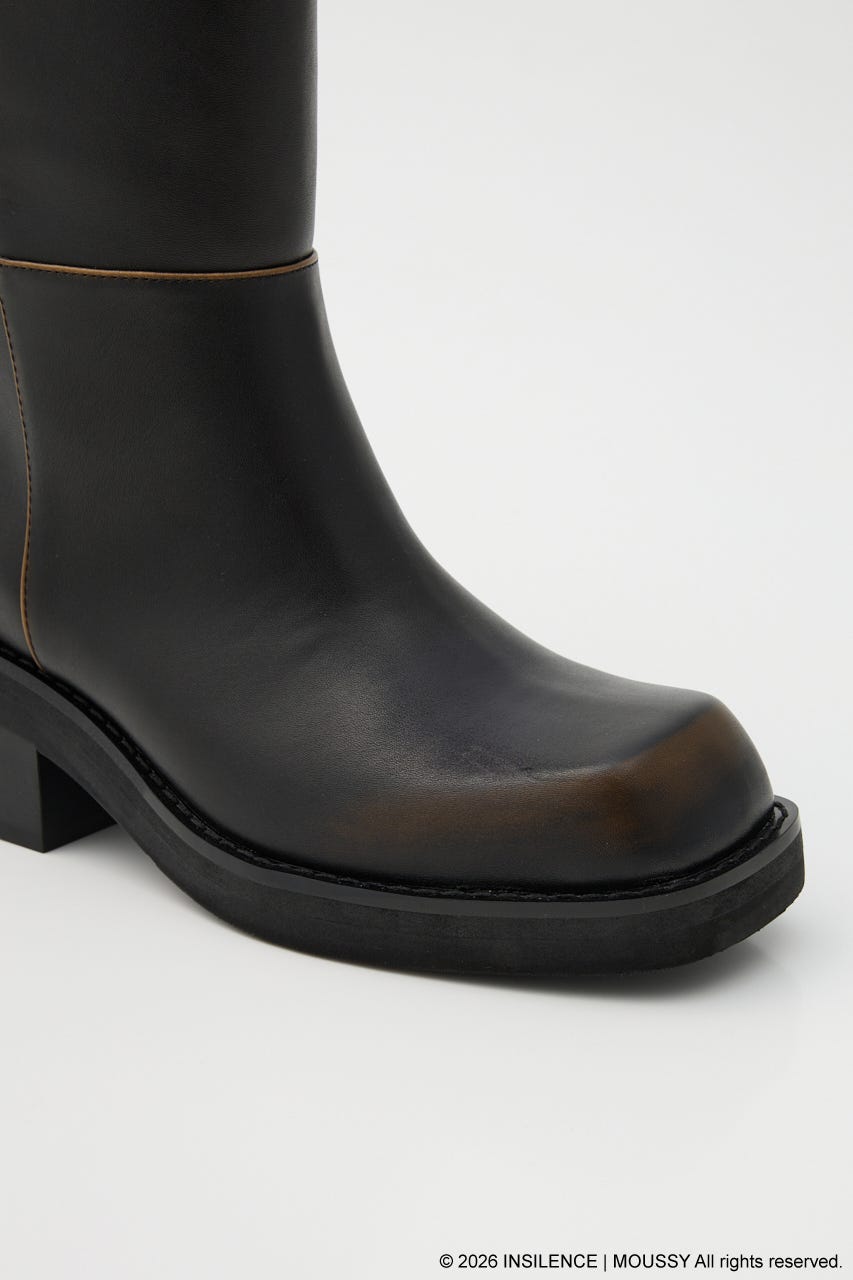 INSILENCE SQUARE TOE ブーツ D/BRN S