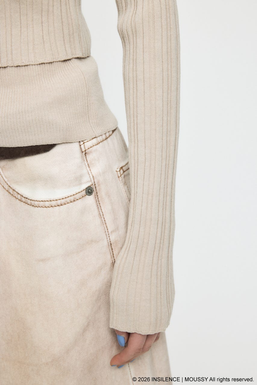 INSILENCE OFF SHOULDER ニット GREIGE 1