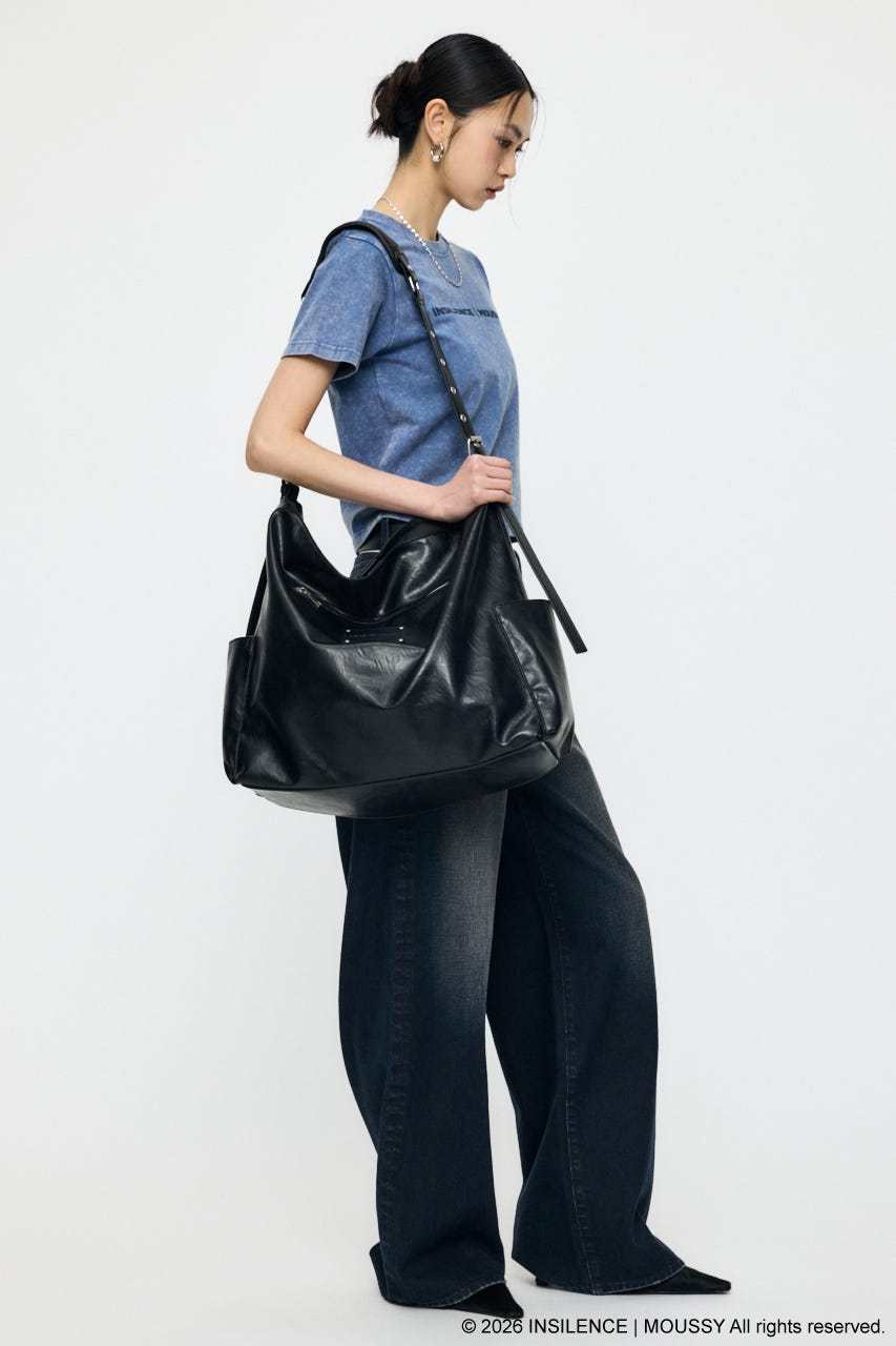 INSILENCE SLOUCHY TOTE バッグ BLK FREE