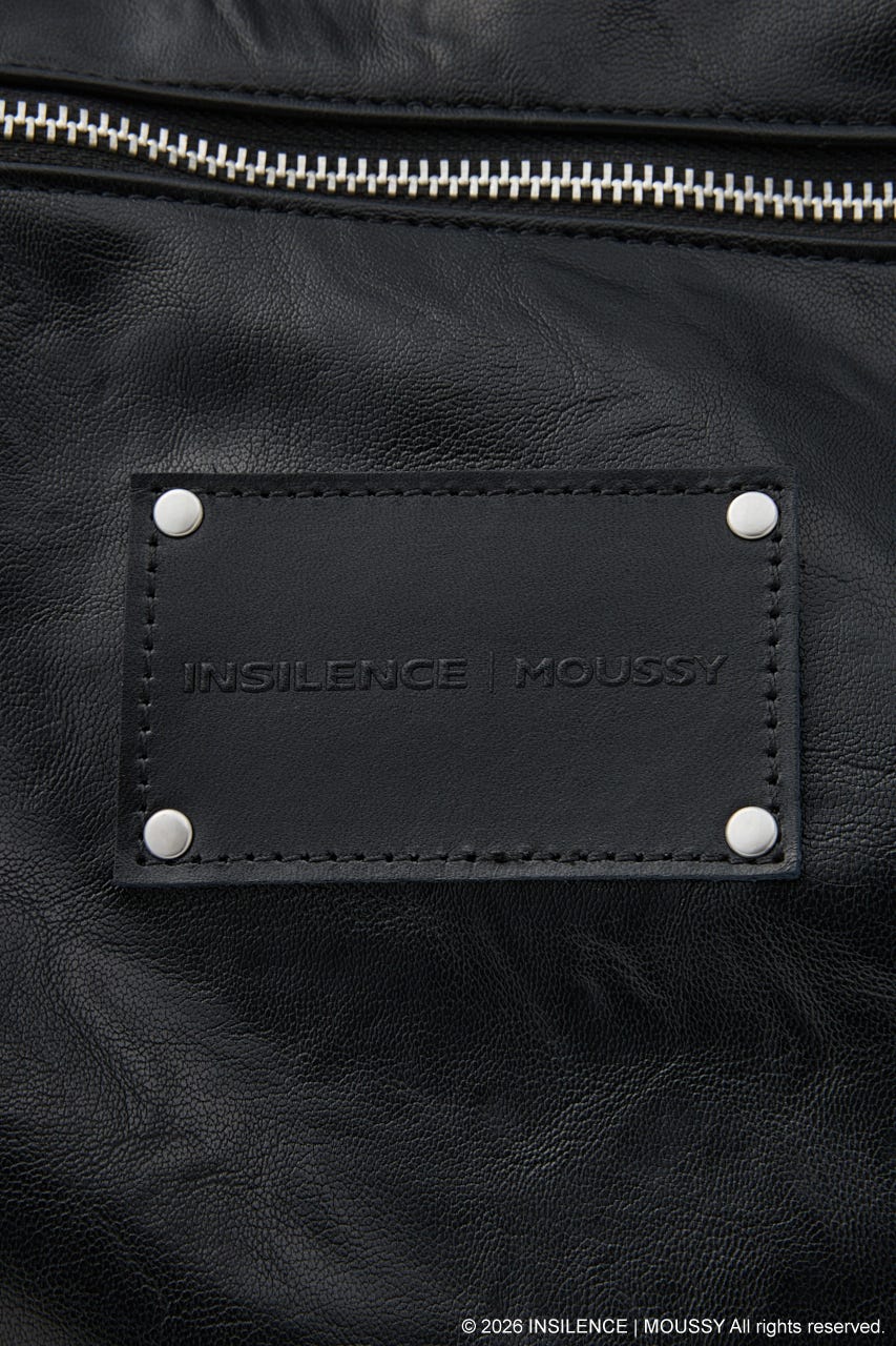 INSILENCE SLOUCHY TOTE バッグ BLK FREE