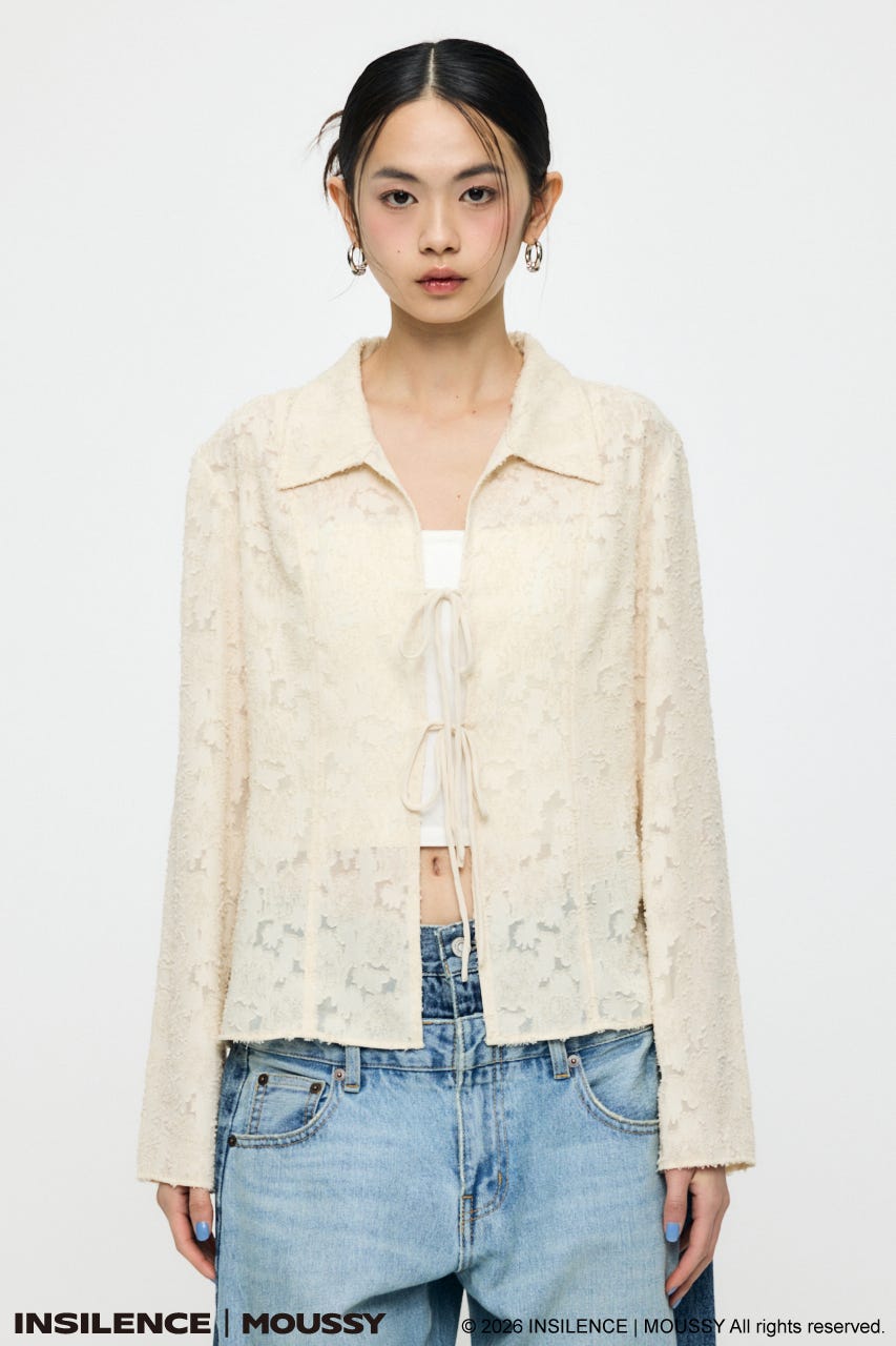 INSILENCE FRONT TIE SHIRT シャツ IVOY FREE