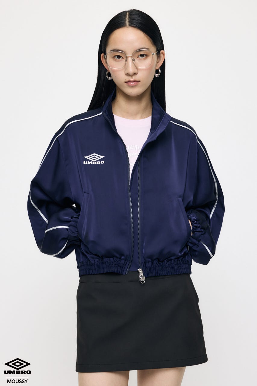 【先行予約中！】U/M SATIN TRACK ジャケット NVY FREE