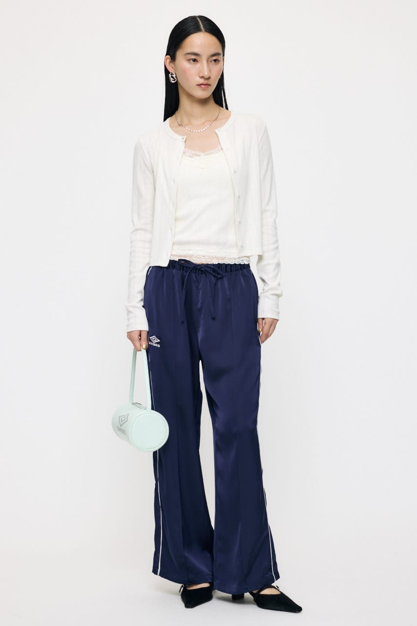 【先行予約中！】U/M SATIN TRACK パンツ NVY 1