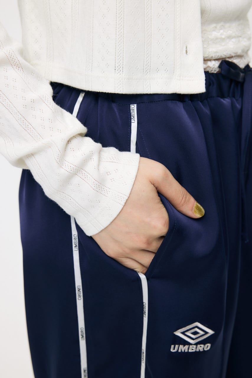 【先行予約中！】U/M SATIN TRACK パンツ NVY 1