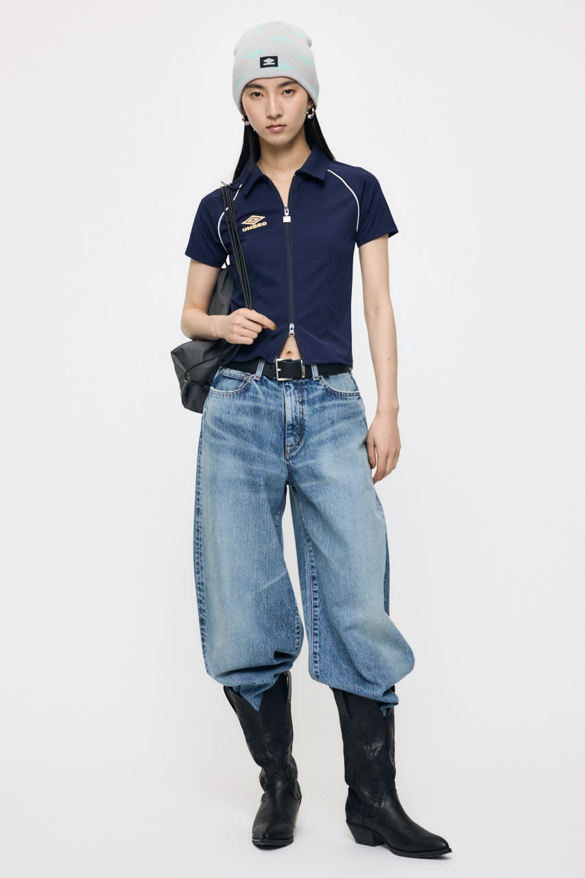 【先行予約中！】U/M ZIP UP シャツ NVY FREE