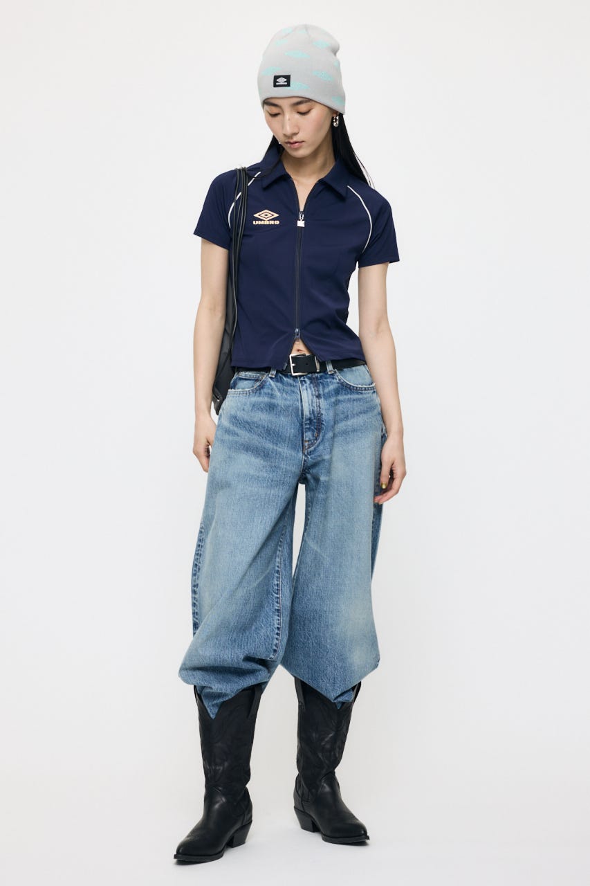 【先行予約中！】U/M ZIP UP シャツ NVY FREE