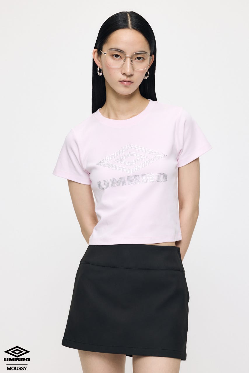 【先行予約中！】U/M RHINESTONE FIT TEE L/PNK 2