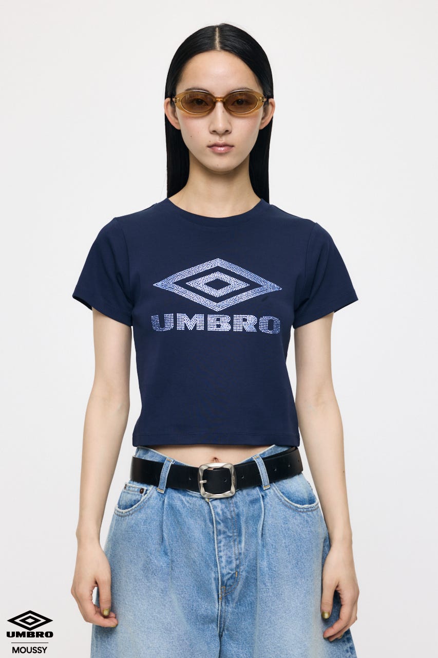 【先行予約中！】U/M RHINESTONE FIT TEE NVY 2