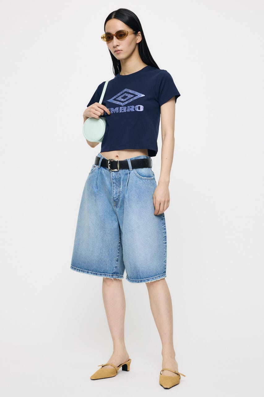 【先行予約中！】U/M RHINESTONE FIT TEE NVY 2