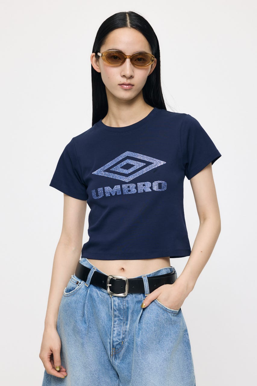 【先行予約中！】U/M RHINESTONE FIT TEE NVY 2