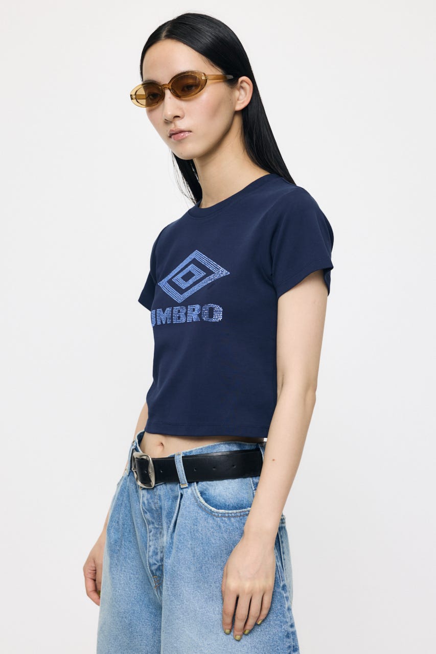 【先行予約中！】U/M RHINESTONE FIT TEE NVY 2