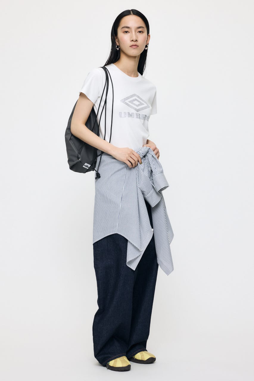 【先行予約中！】U/M RHINESTONE FIT TEE O/WHT 2