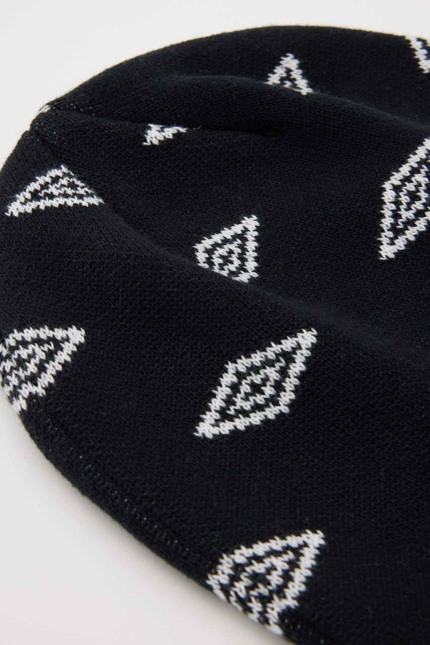 【先行予約中！】U/M KNIT ビーニー BLK FREE