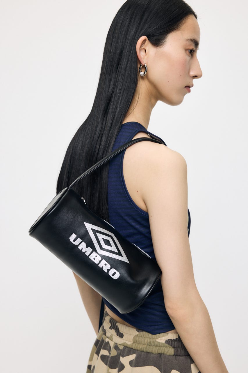 【先行予約中！】U/M RHINESTONE BARREL バッグ BLK FREE