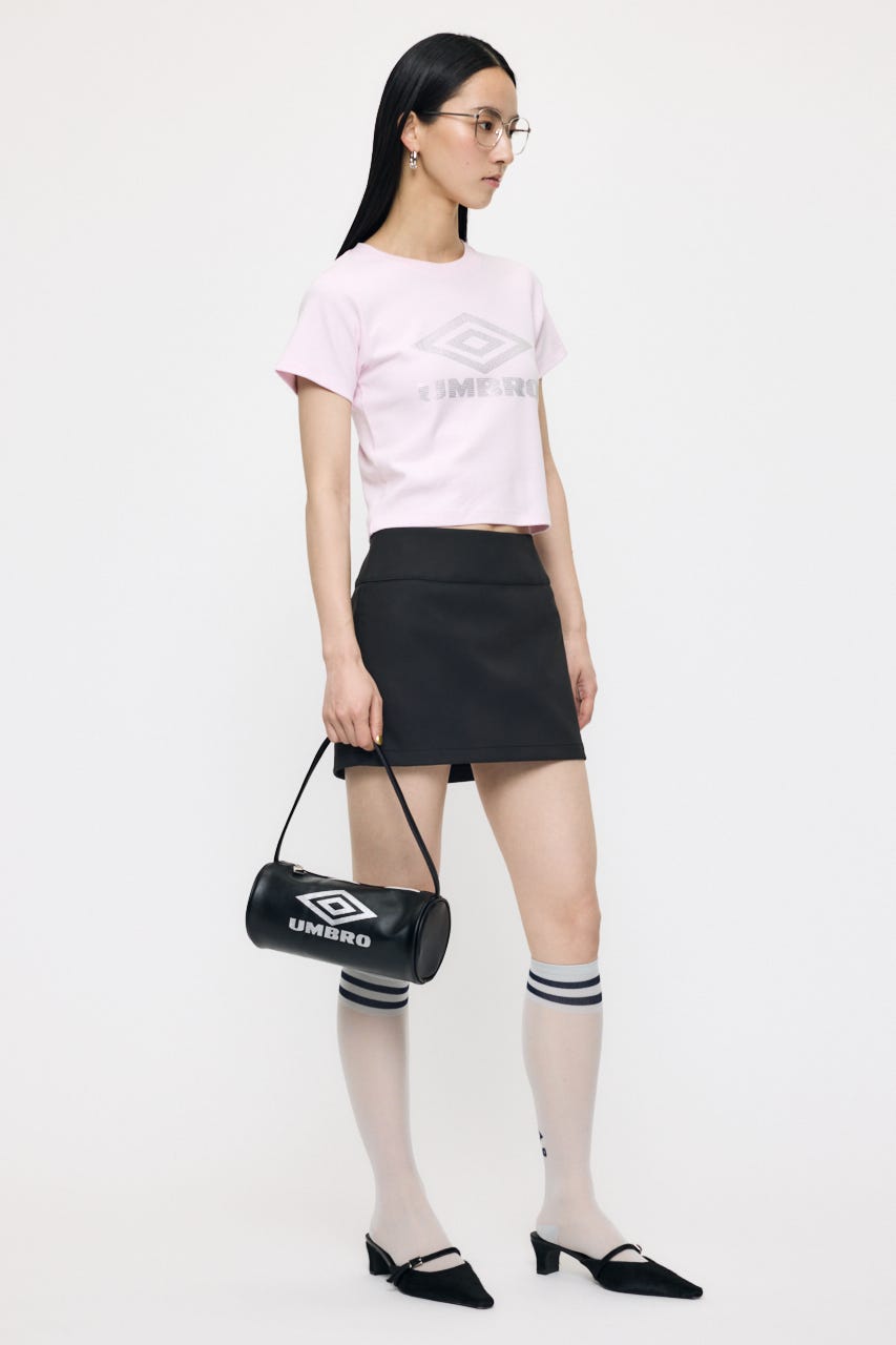 【先行予約中！】U/M RHINESTONE BARREL バッグ BLK FREE