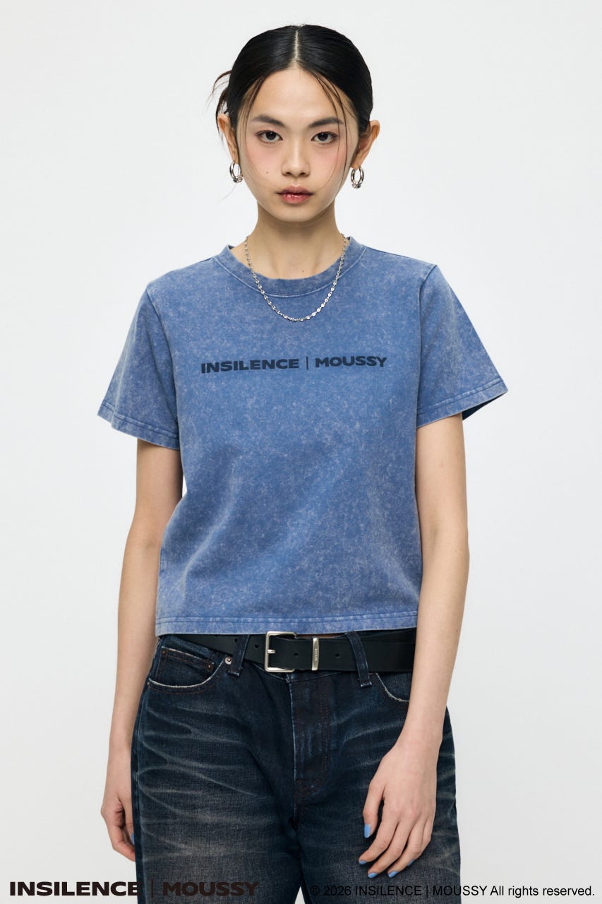 INSILENCE MOUSSY LOGO TEE BLU 1