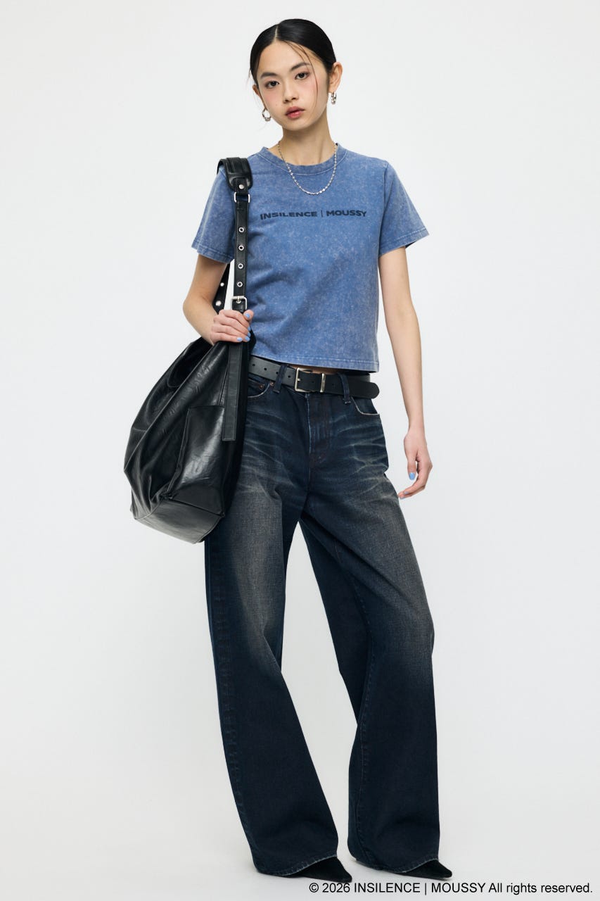 INSILENCE MOUSSY LOGO TEE BLU 1