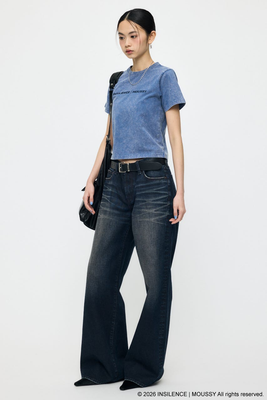 INSILENCE MOUSSY LOGO TEE BLU 1