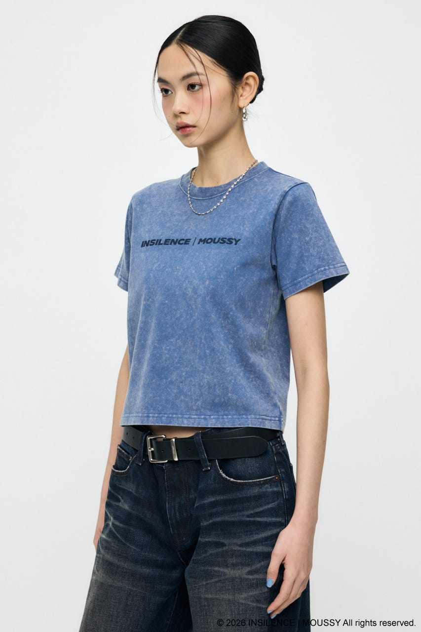 INSILENCE MOUSSY LOGO TEE BLU 1
