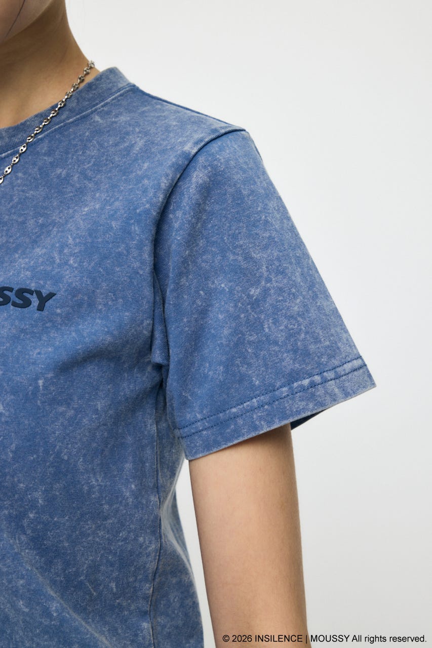 INSILENCE MOUSSY LOGO TEE BLU 1