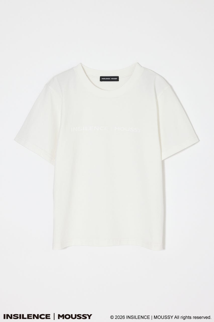 INSILENCE MOUSSY LOGO TEE WHT 1