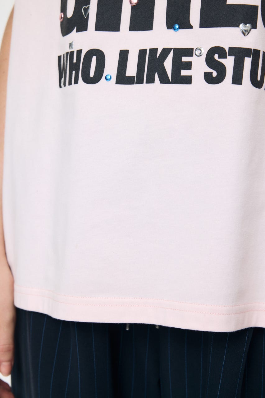 JC GIRLS SLOGAN Tシャツ L/PNK FREE