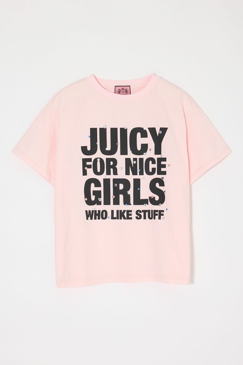 JC GIRLS SLOGAN Tシャツ L/PNK FREE