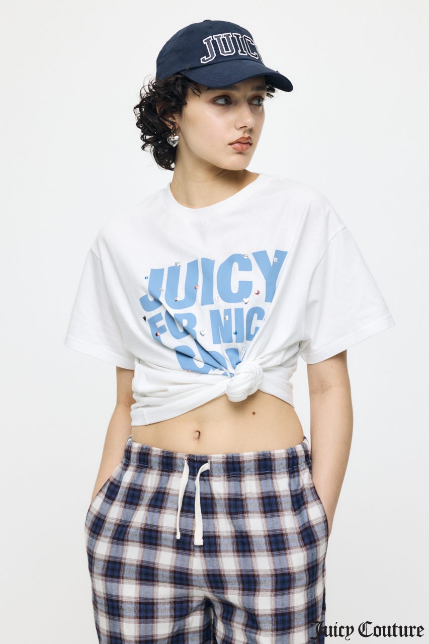 JC GIRLS SLOGAN Tシャツ WHT FREE