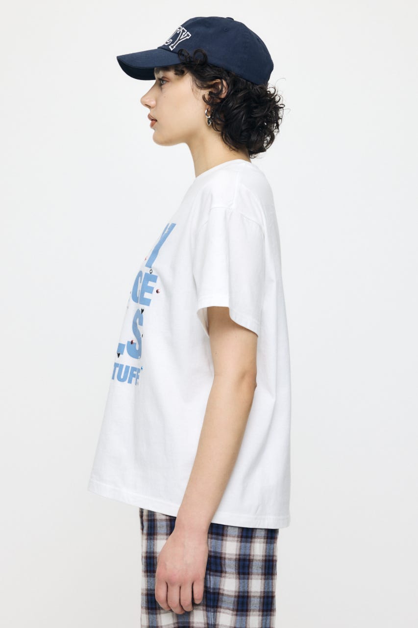 JC GIRLS SLOGAN Tシャツ WHT FREE