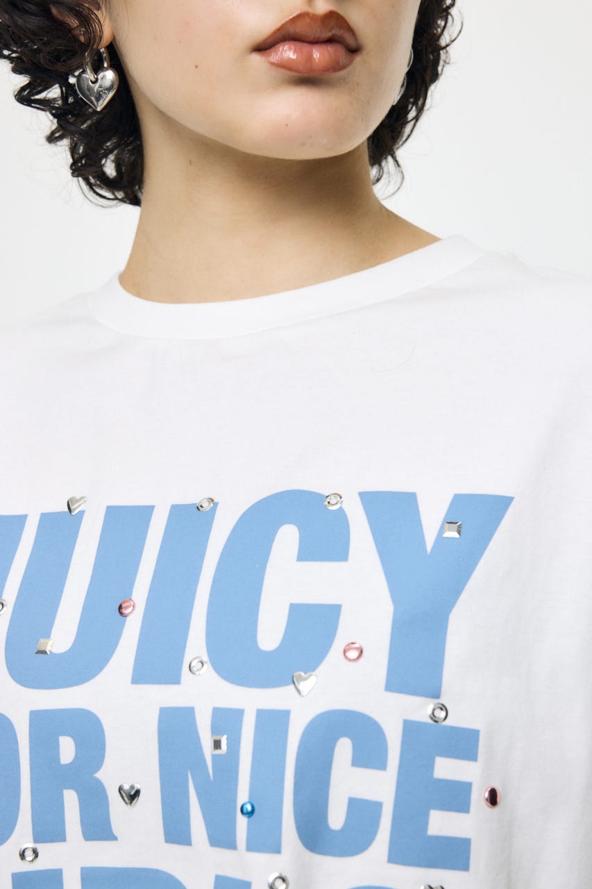 JC GIRLS SLOGAN Tシャツ WHT FREE