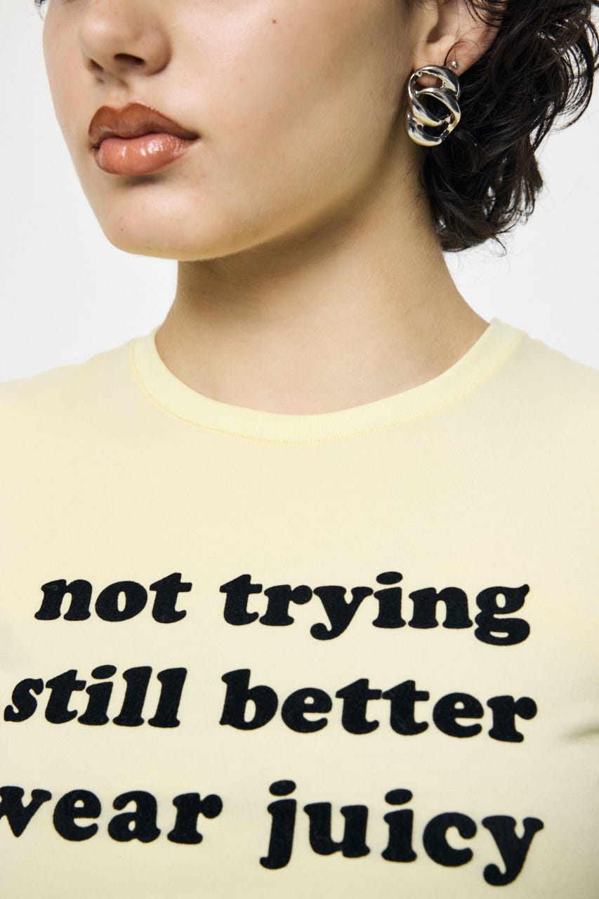 JC BABY SLOGAN Tシャツ L/YEL FREE