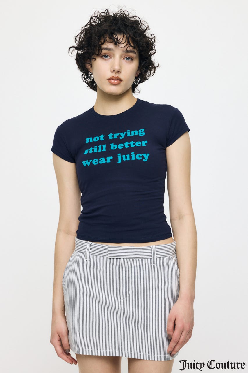 JC BABY SLOGAN Tシャツ NVY FREE