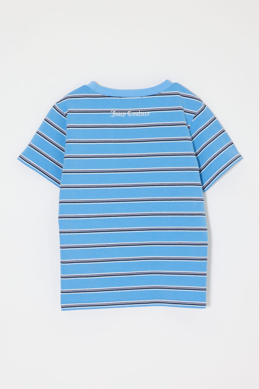 JC EMBLEM Tシャツ 柄BLU FREE