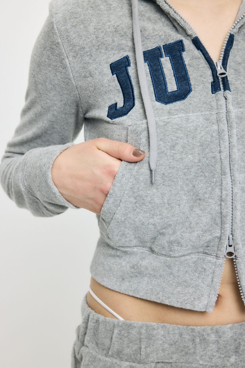 JC TERRY CLOTH ZIP フーディー GRY FREE