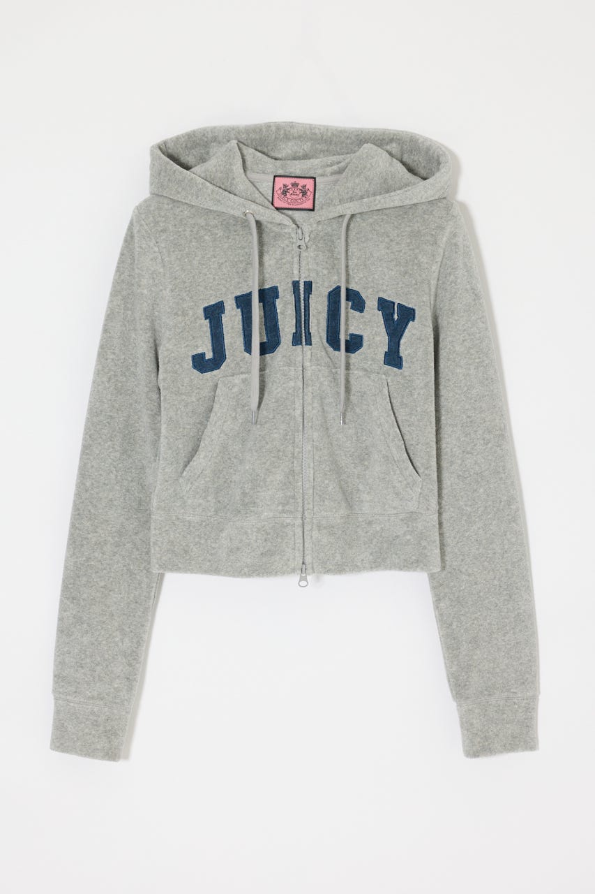 JC TERRY CLOTH ZIP フーディー GRY FREE