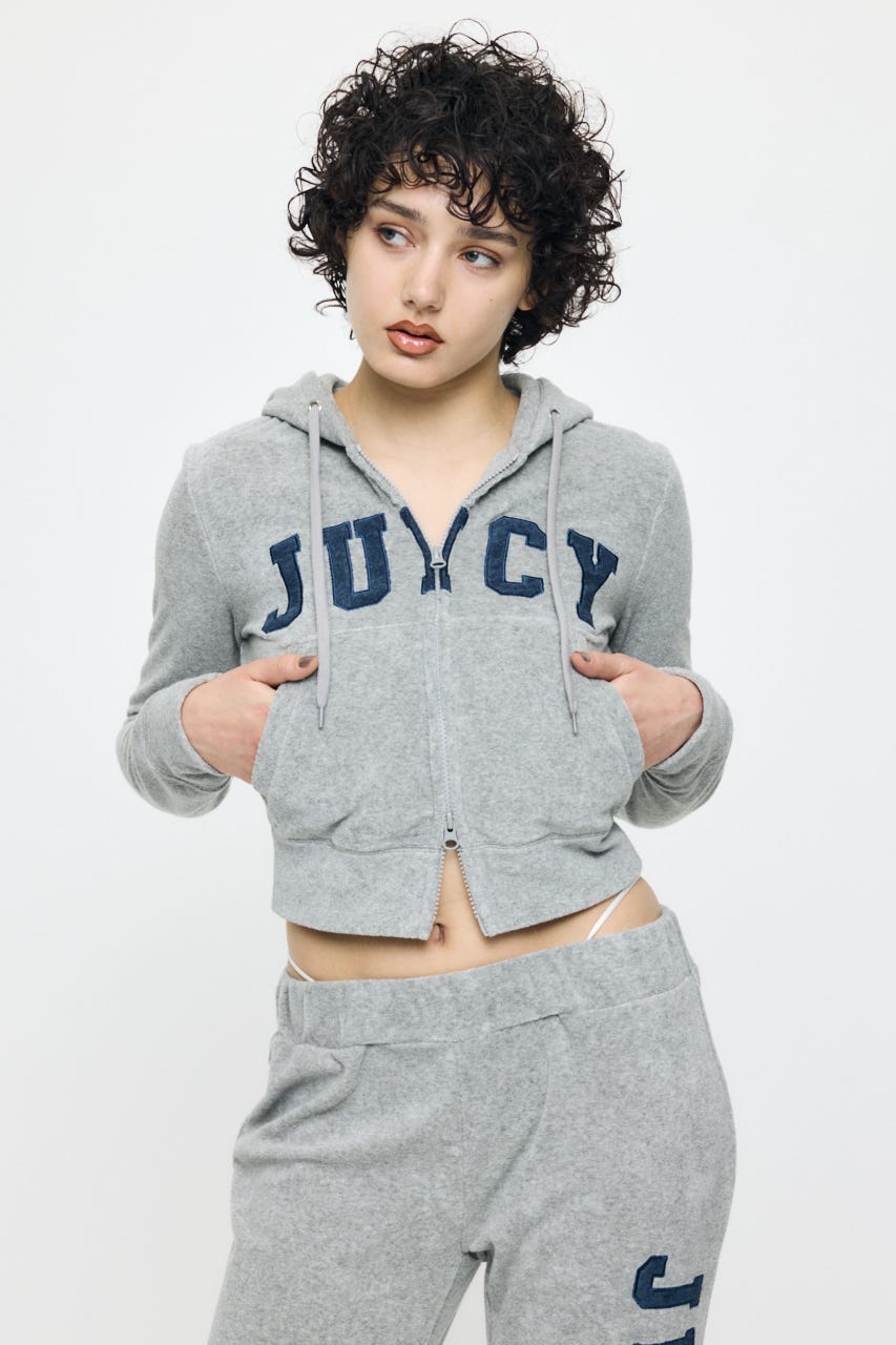 JC TERRY CLOTH ZIP フーディー GRY FREE