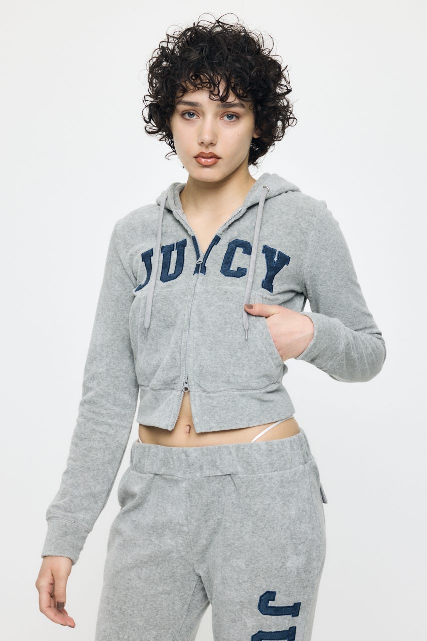 JC TERRY CLOTH ZIP フーディー GRY FREE