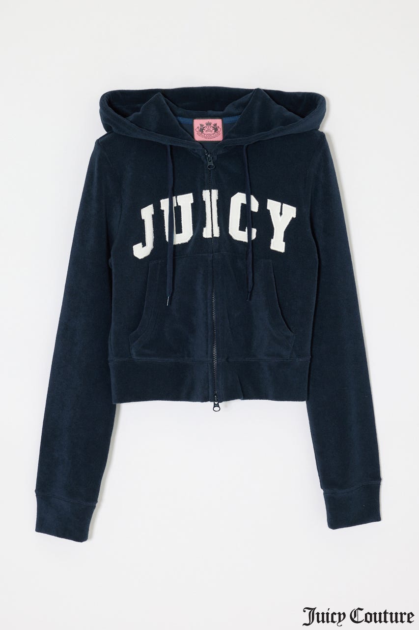 JC TERRY CLOTH ZIP フーディー NVY FREE